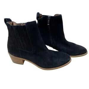 Paul Green Sante Black Suede Side Zip Bootie Women's 7 (US 9.5) New Without Box